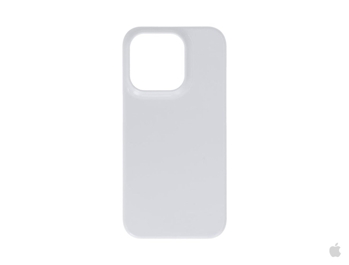 3D Apple iPhone 15 Pro Sublimation Case - Gloss White