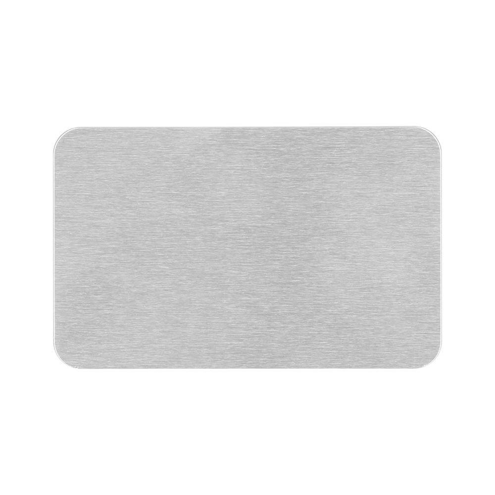 Aluminium Sublimation Business card Silver Grained