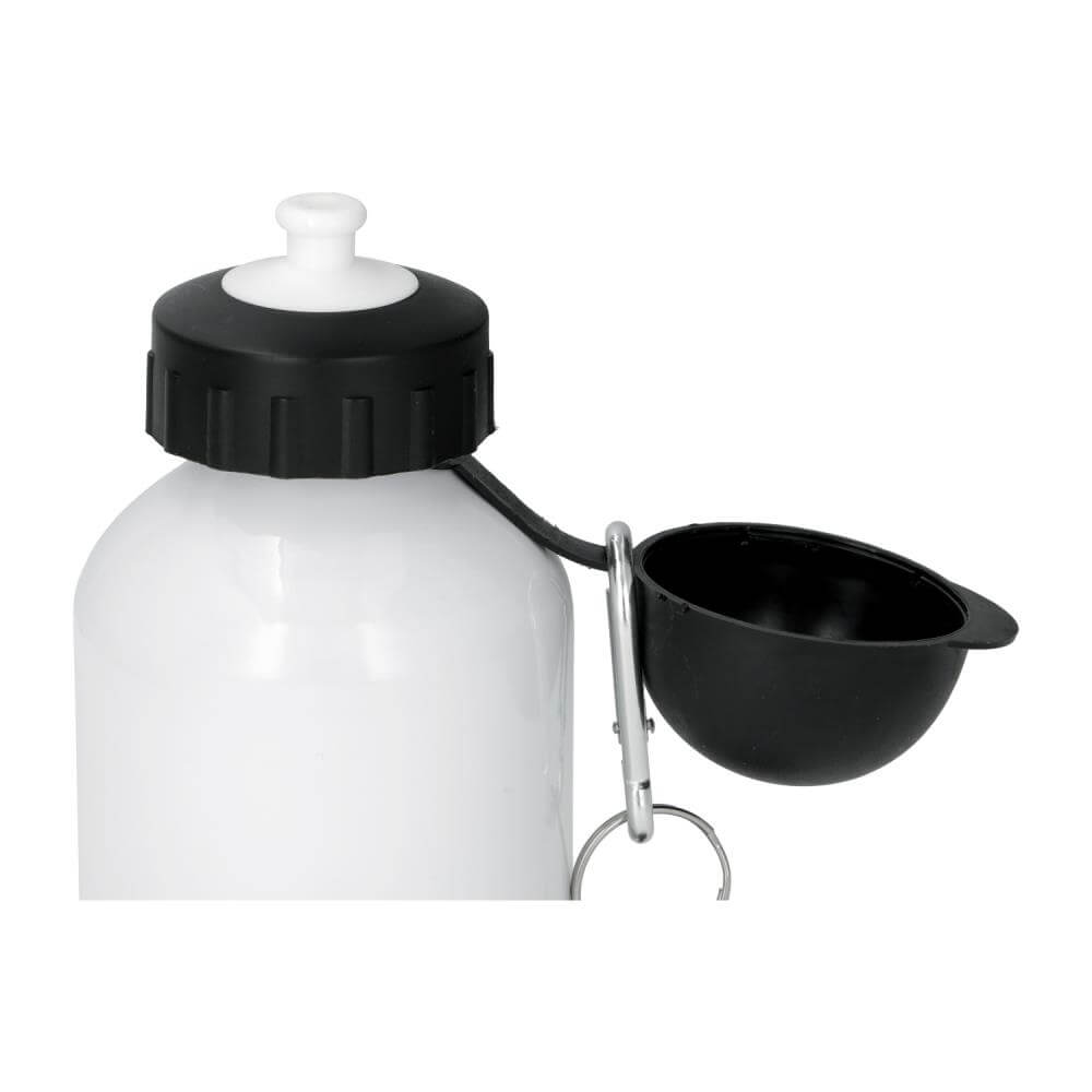 Sublimation Wasserflasche Aluminium 500 ml / 17oz Weiß - 2 Deckeln