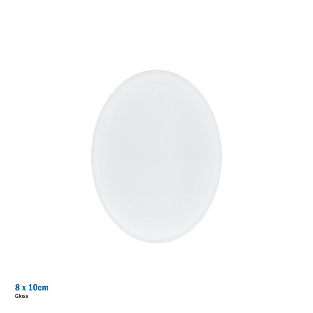 Ceramic Sublimation Tile Oval - 8 x 10 cm