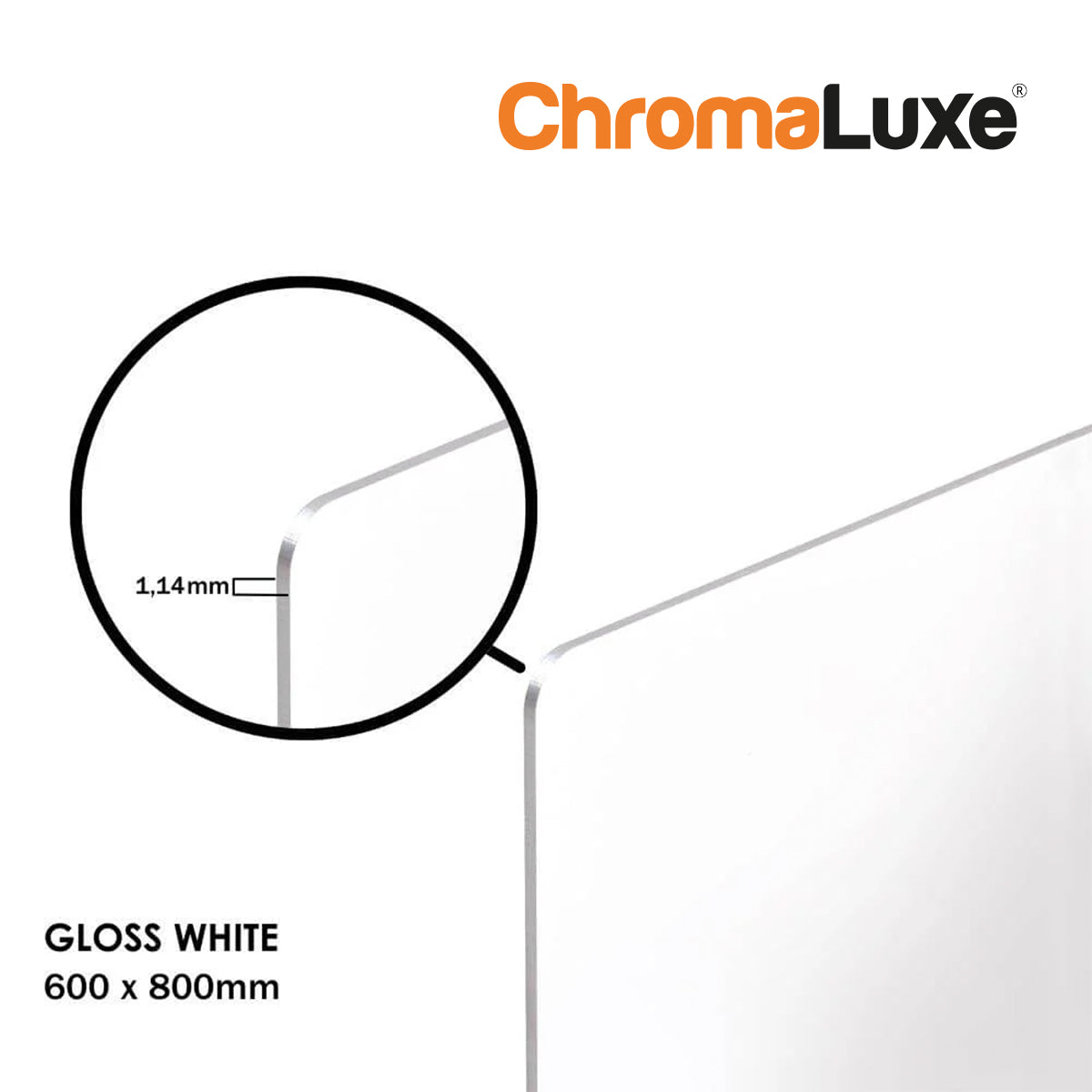 ChromaLuxe Sublimation Photo Panel - 600 x 800 x 1,14 mm