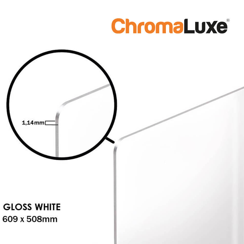 ChromaLuxe Sublimation Photo Panel - Gloss White