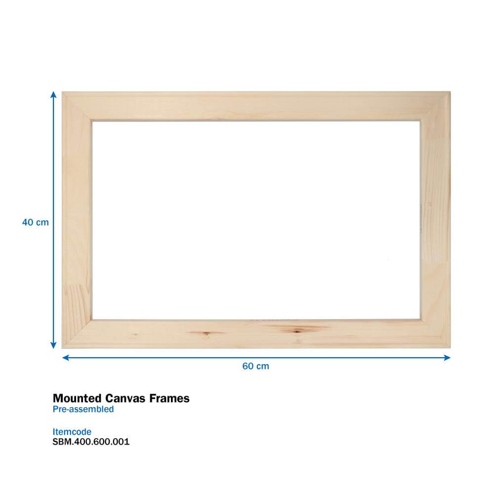 Mounted Canvas Frames 40 x 60 cm
