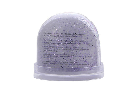 Photo Snow Globe 89 x 75 mm - Lavender Glitters
