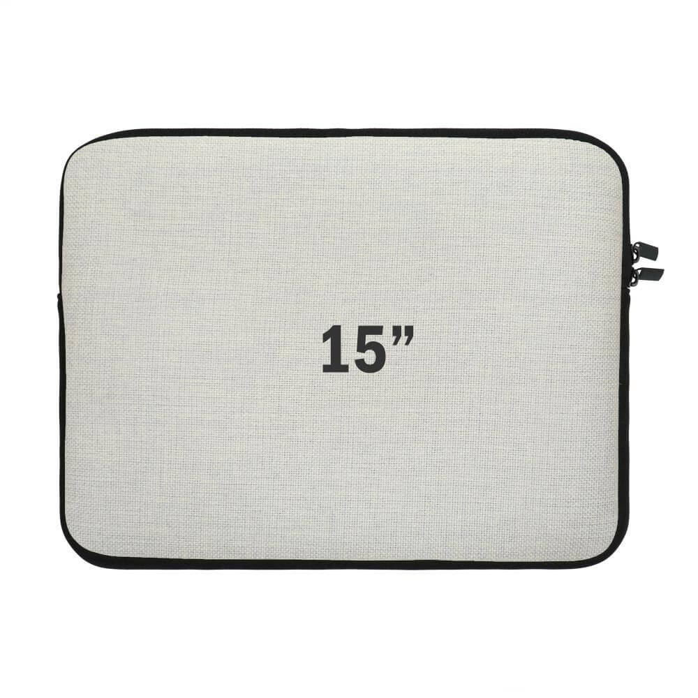 Polylinen Sublimation Laptop Sleeve with Lining - 15