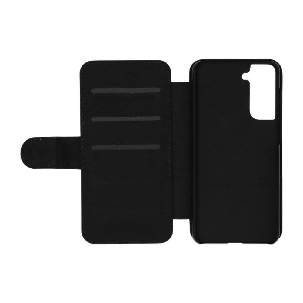 Samsung Galaxy S21 Sublimation Flip Case - Black Inside View