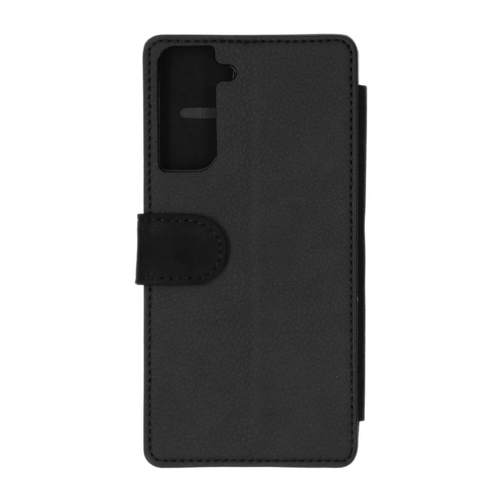Samsung Galaxy S21+ Sublimation Flip Case - Black Back View
