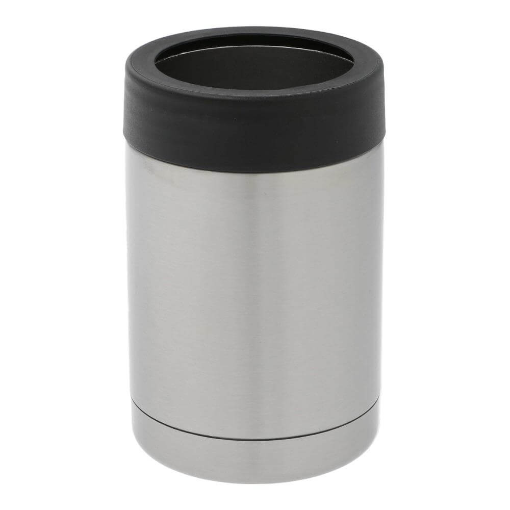 Stainless Steel Sublimation Can Cooler 330 ml / 11oz - Silver Front View