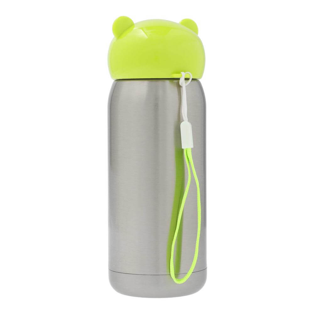Stainless Steel Sublimation Thermos Bottle 320 ml / 11oz - Silver Back View