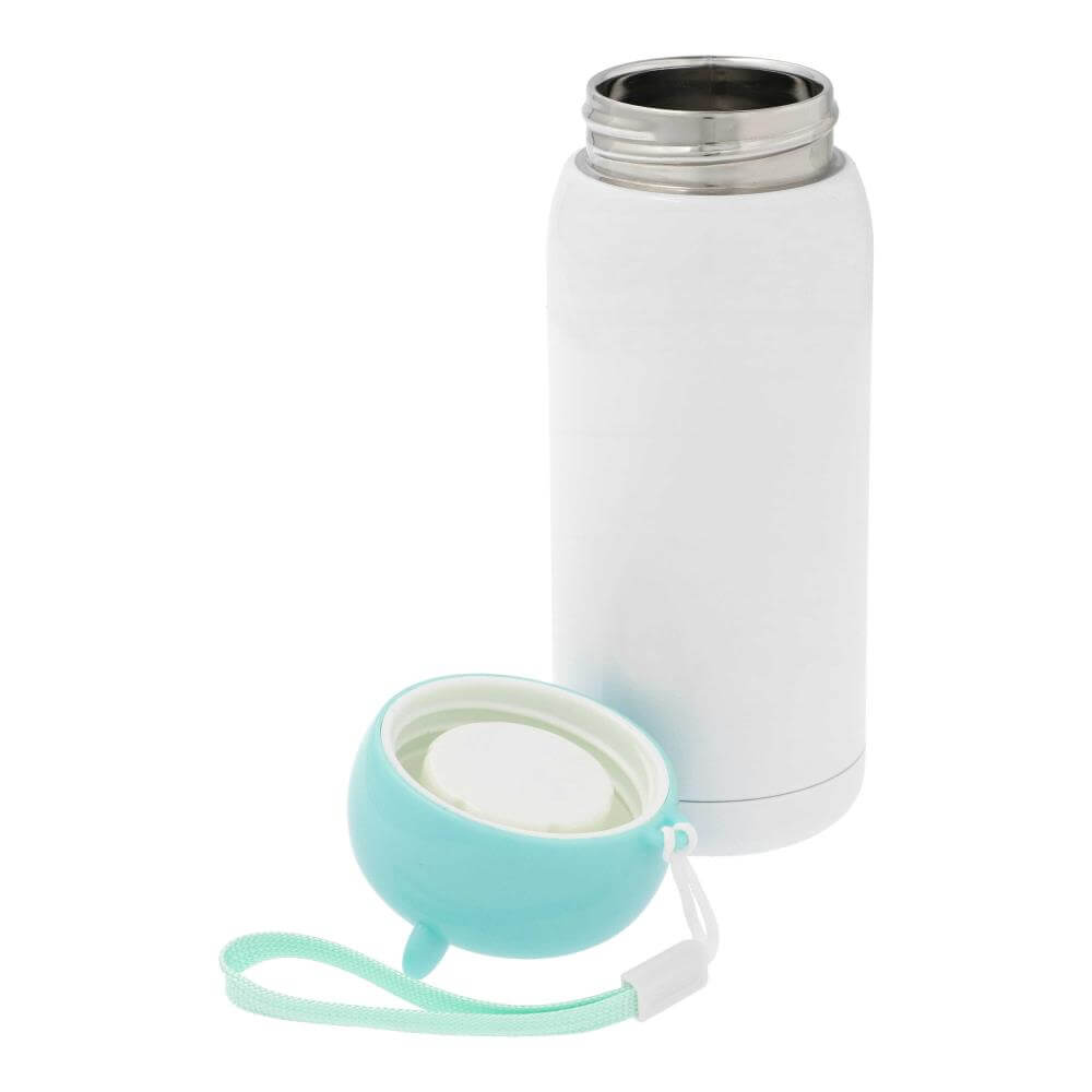 Stainless Steel Sublimation Thermos Bottle 320 ml / 11oz - White Open