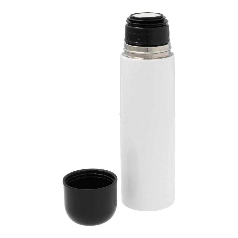 Stainless Steel Sublimation Thermos Bottle 500 ml / 17oz - White Open