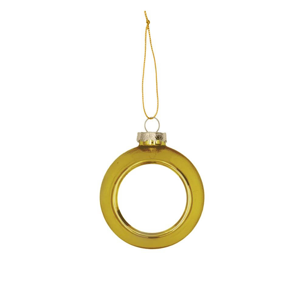 Sublimation Christmas Ball - Gold Plastic Ø80 mm