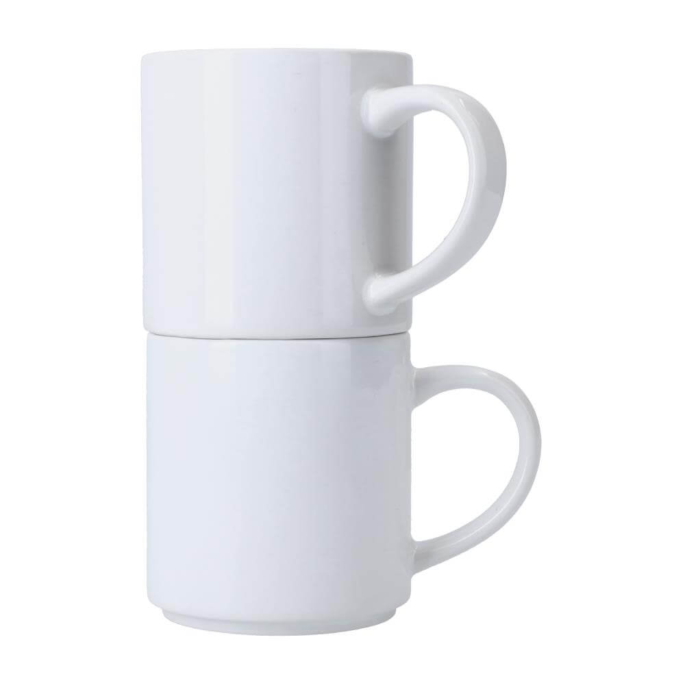Sublimation Mug 10oz - Stackable Doubel Front View