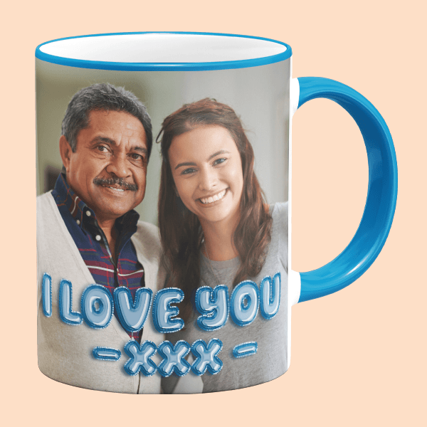 Sublimation Mug 11oz, Light Blue - Rim & Handle SPM.082.096.062