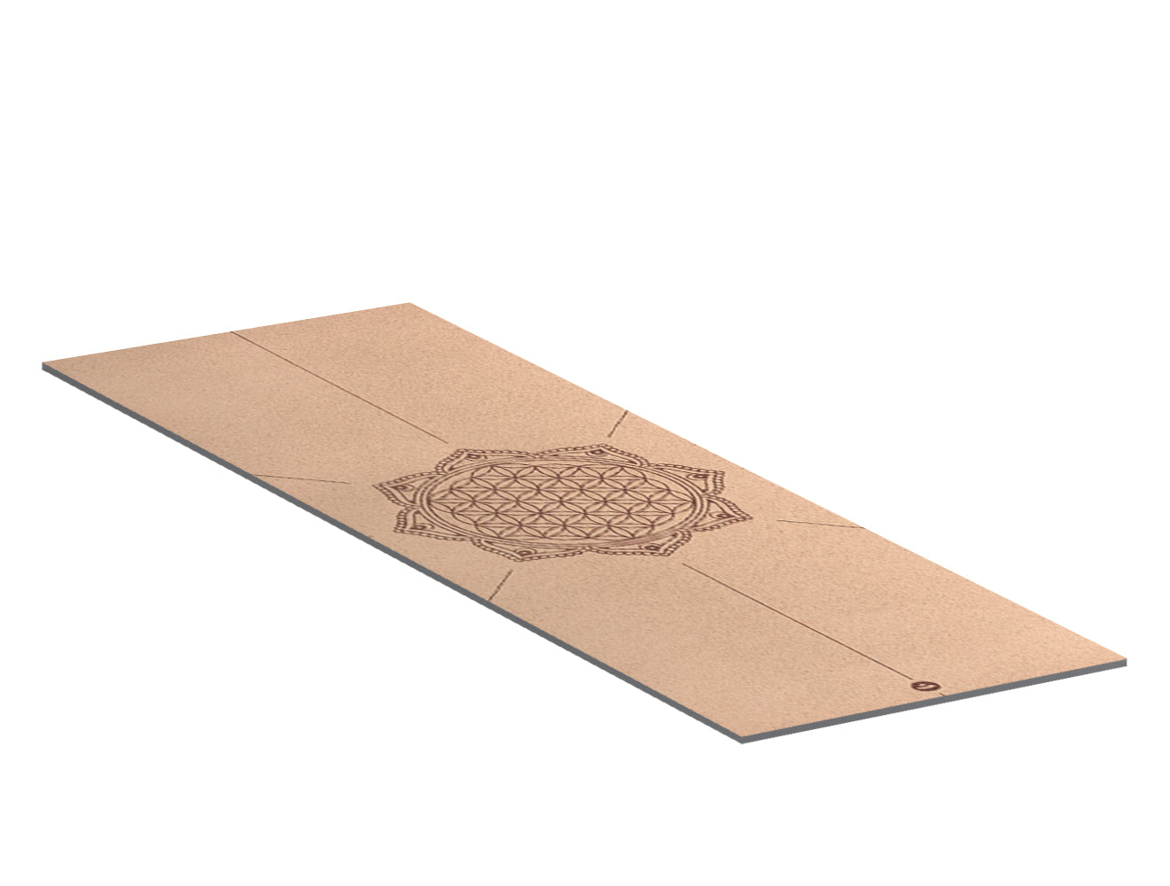 Tapis de Yoga en Caoutchouc Sublimation Noir/Blanc - 61 x 173 cm