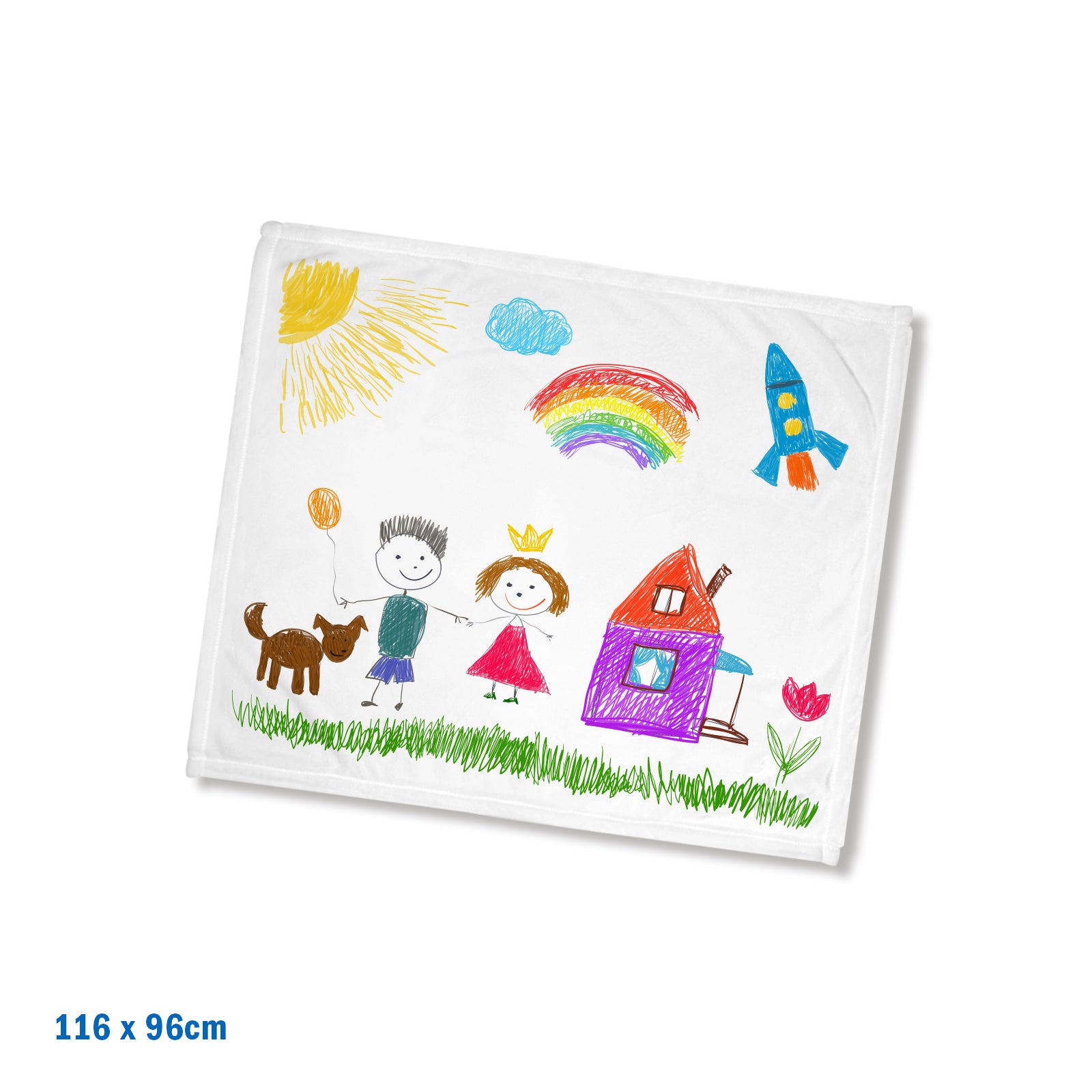 Sublimation Fleece-Decke - 116 x 96 cm