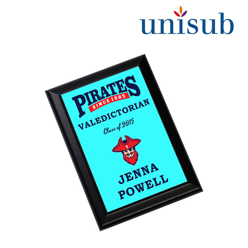 Unisub Plaque with Black Ogee Edge