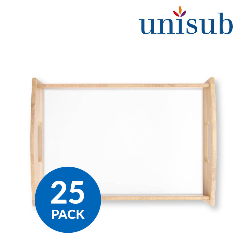 Unisub Small Sublimation Serving Tray with Hardboard Insert (25 pack)