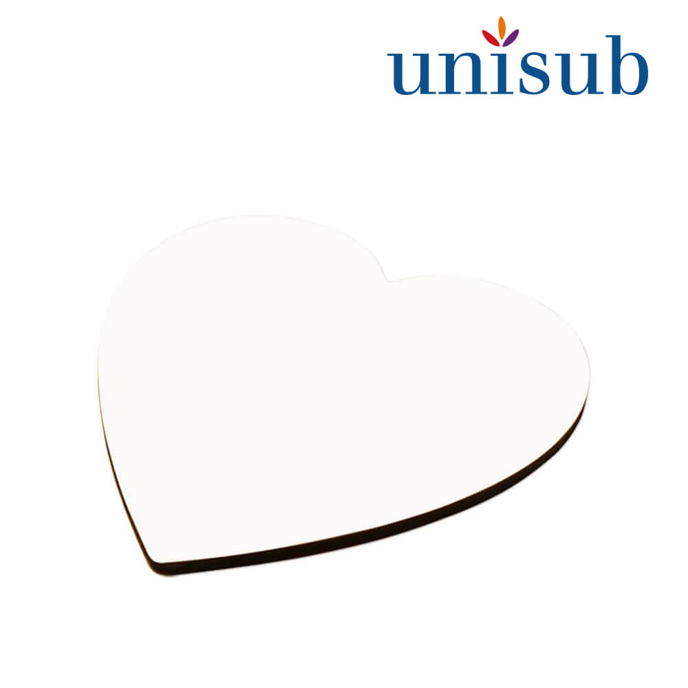 Unisub Sublimation Coaster with Cork Back - 102 x 98 x 3,18 mm
