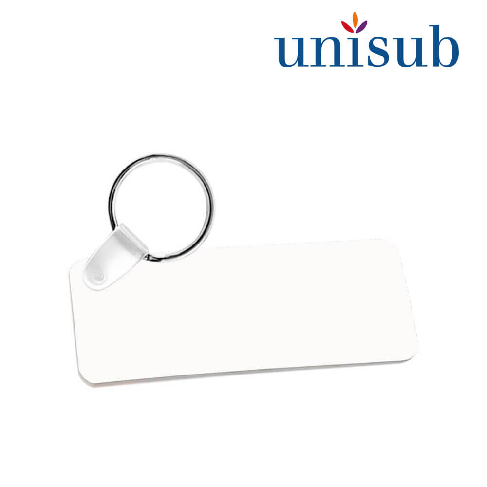 Unisub Sublimation Keychain - Rectangle 2 Sided