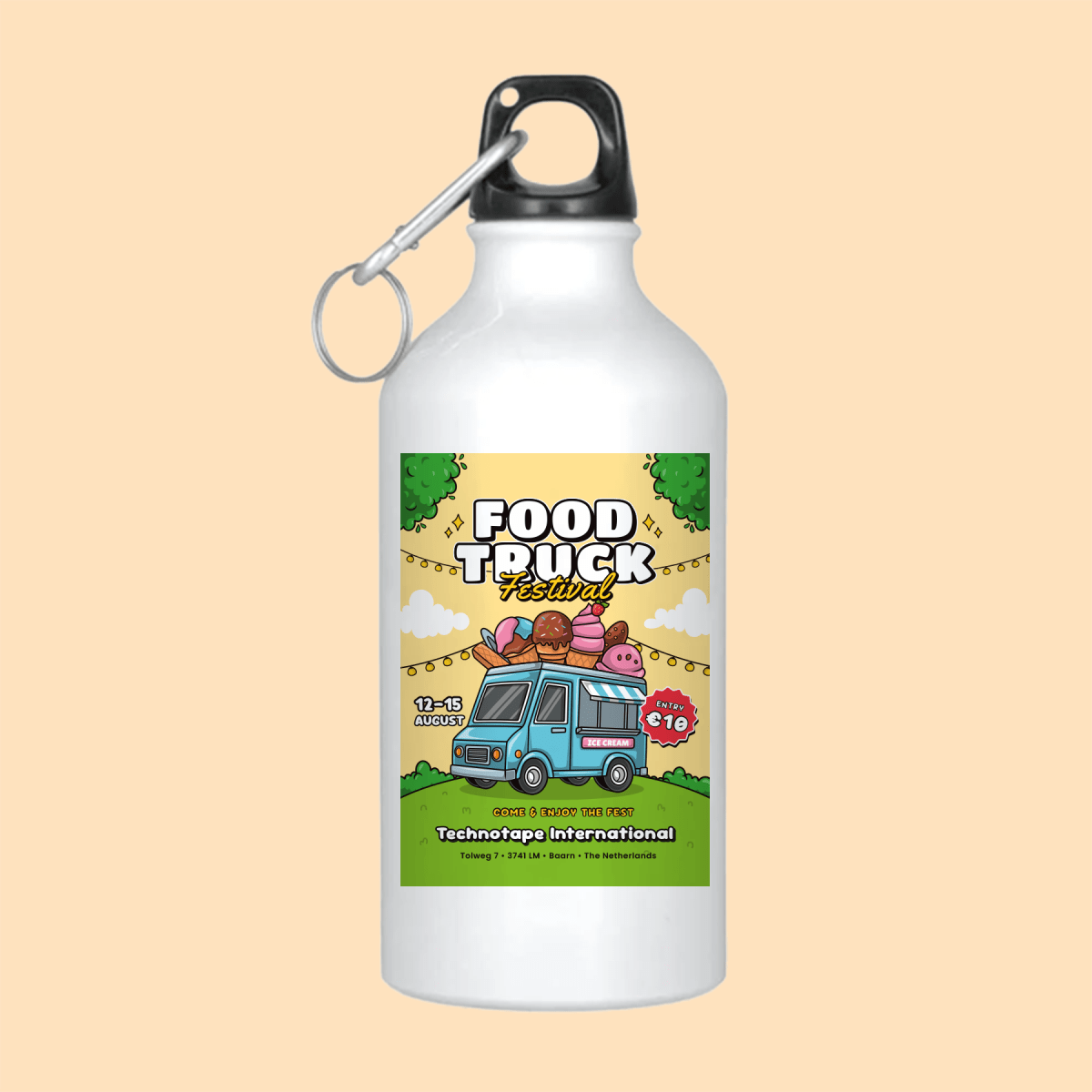 Aluminium Sublimation Water Bottle 500 ml / 17oz - White