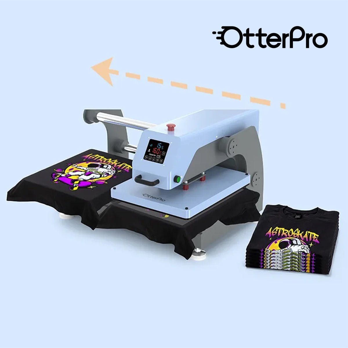 OtterPro Air Press Slide Dual Station Heat Press - 40 x 50 cm