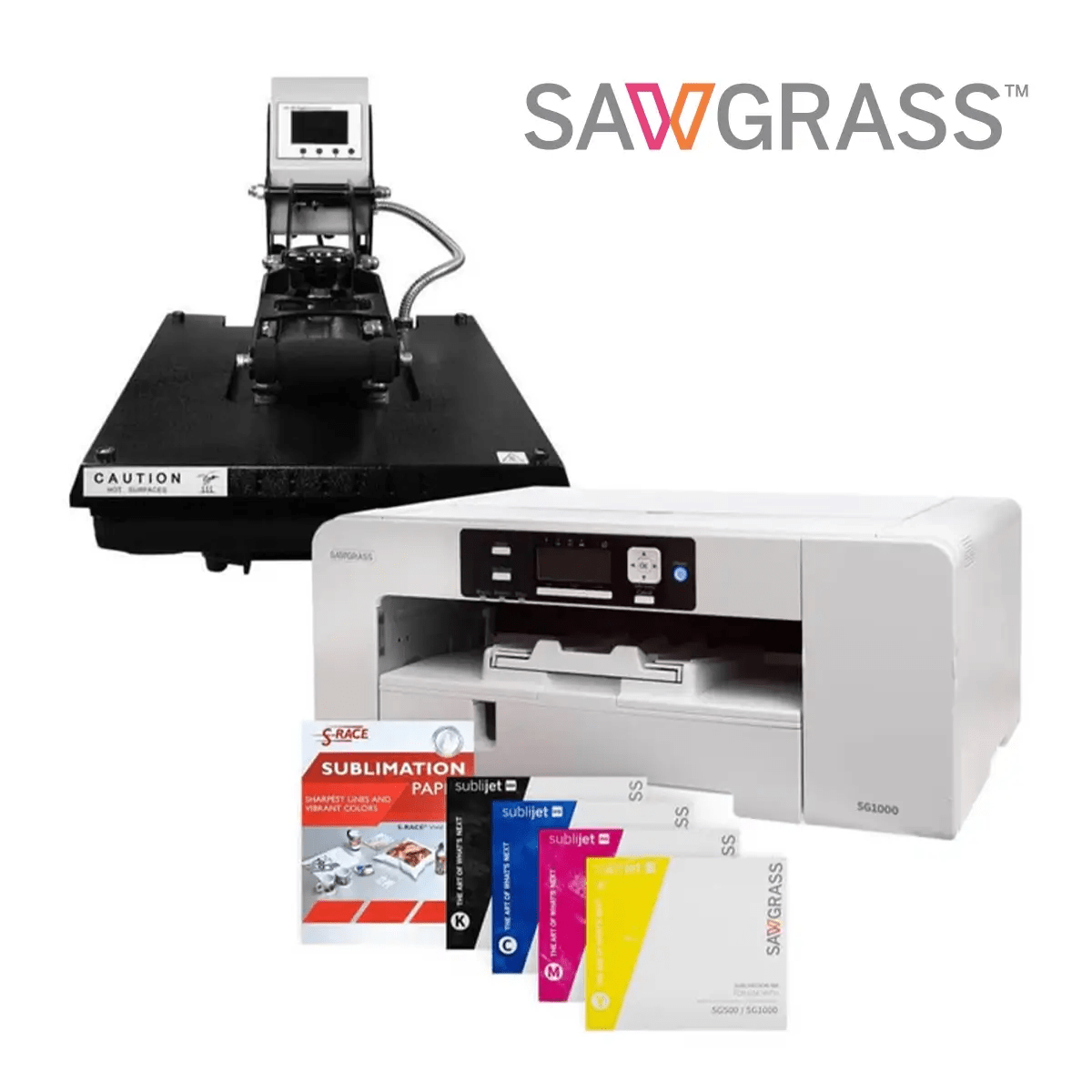 Sawgrass SG1000 - Sublimation Printer & Transfer Press Starter Set