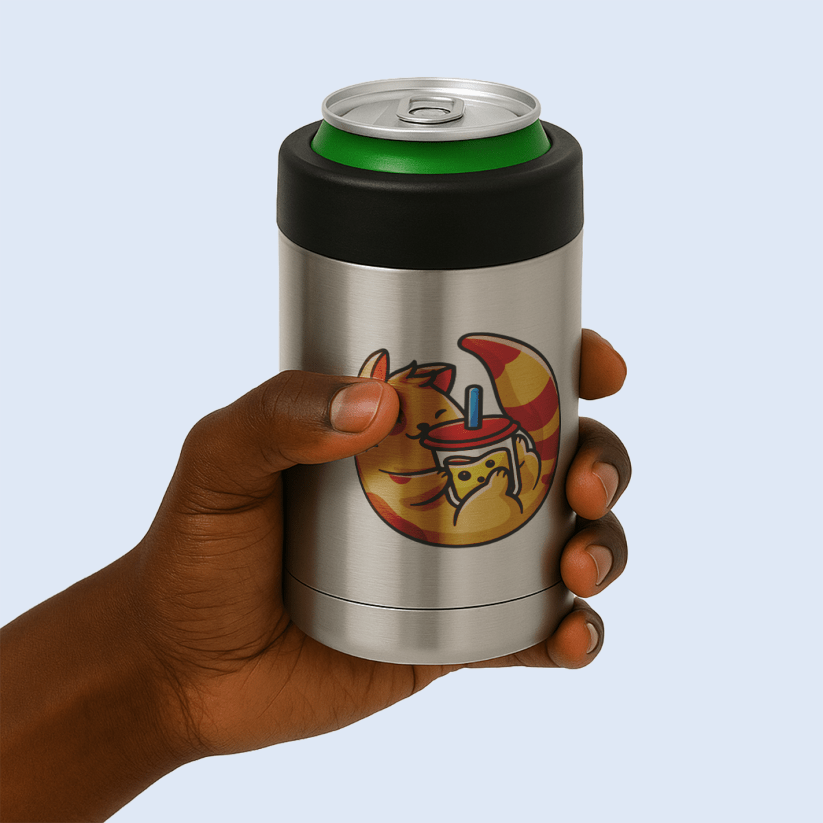 Stainless Steel Sublimation Can Cooler 330 ml / 11oz - Silver