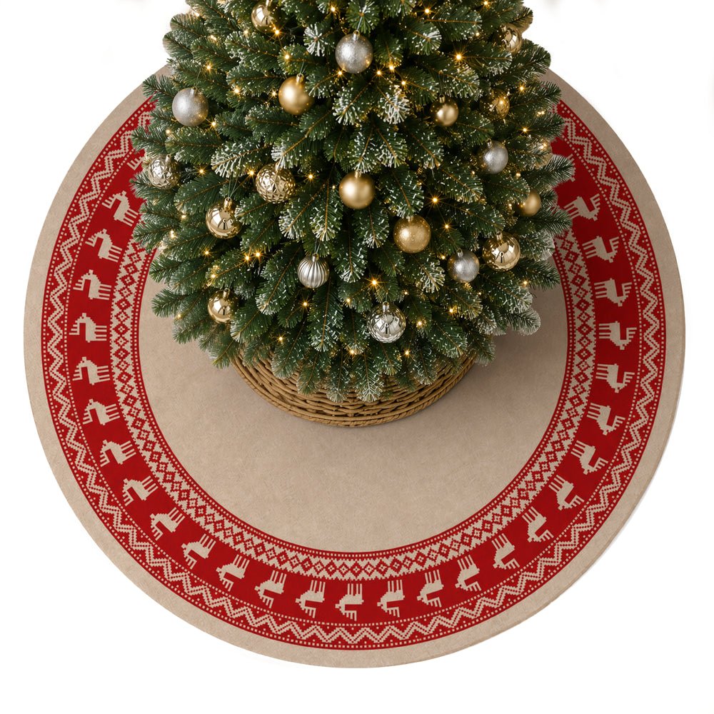 Sublimation Christmas Tree Base Cover Ø120 cm - Khaki