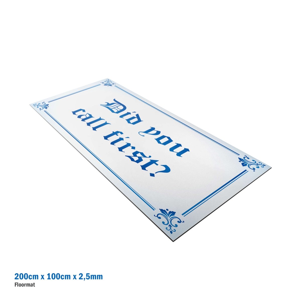 Sublimation Floor Mat 200 x 100 x 0,25 cm - White