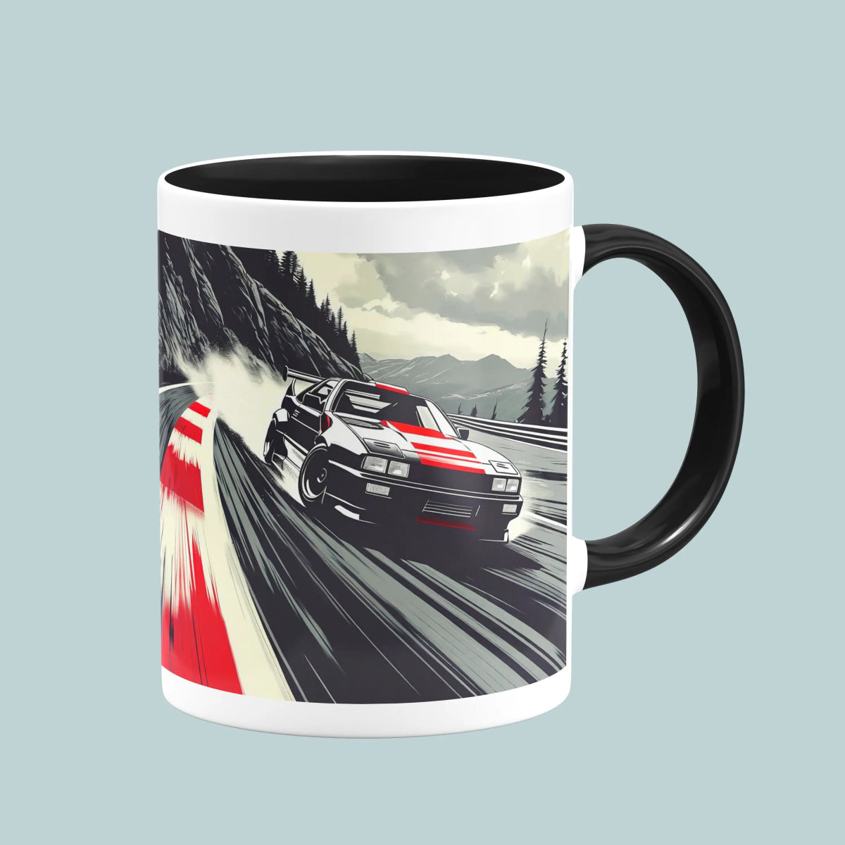 Sublimation Mug 11oz Black - Inside and Handle