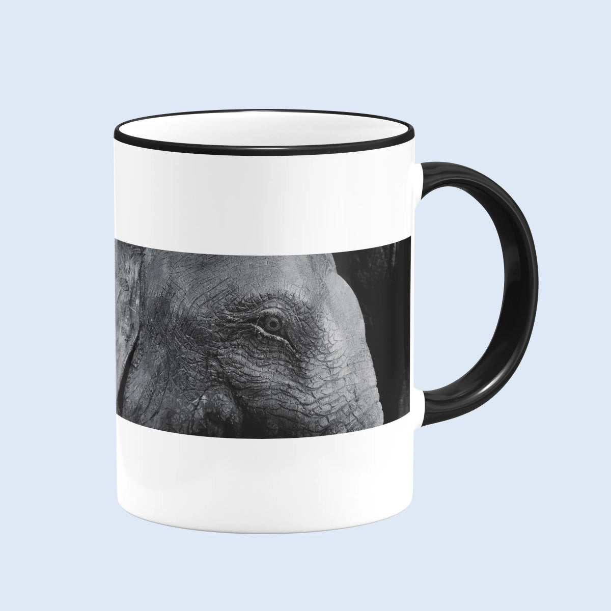 Sublimation Mug 11oz, Black - Rim & Handle