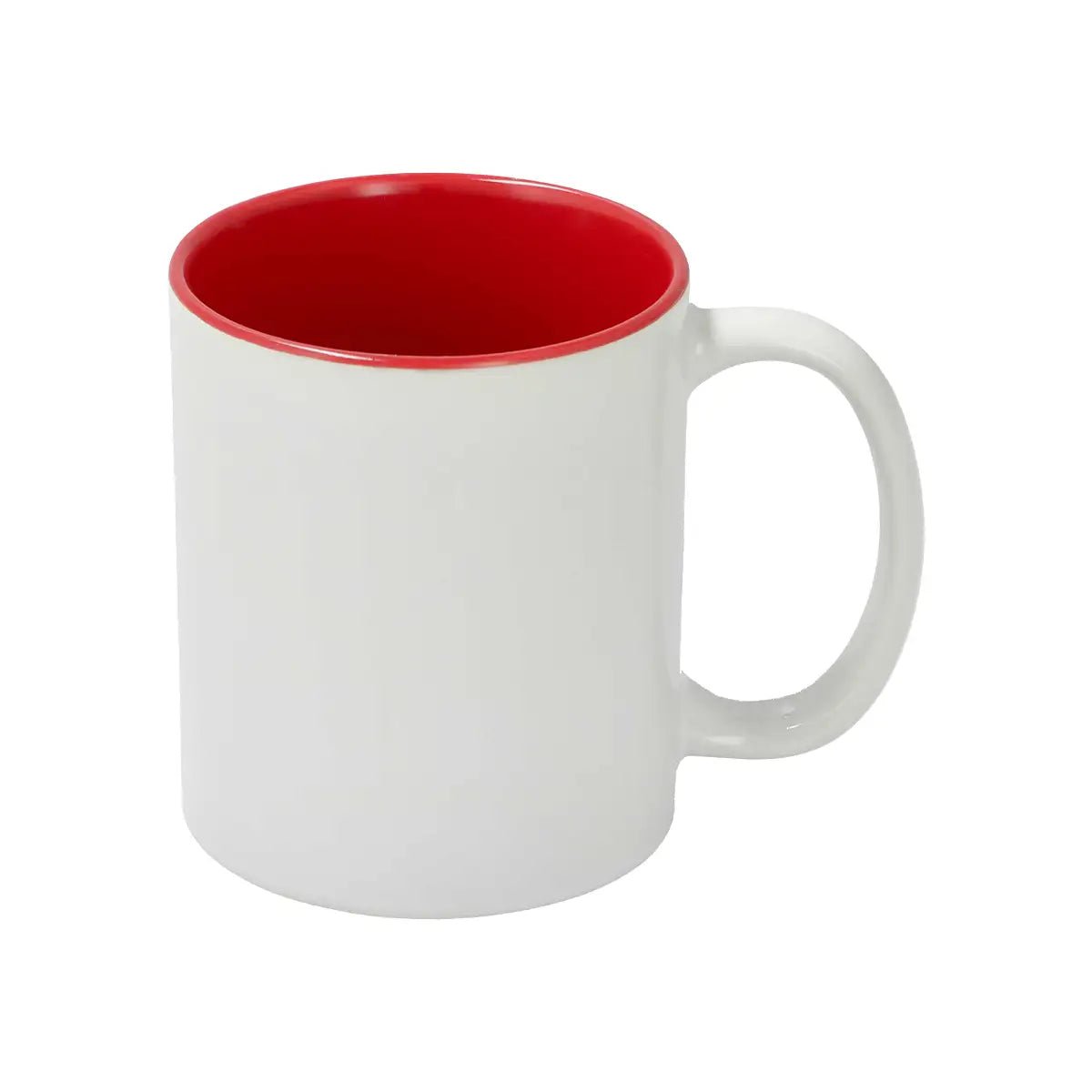 Sublimation Mug 11oz - inside colored & white handle red