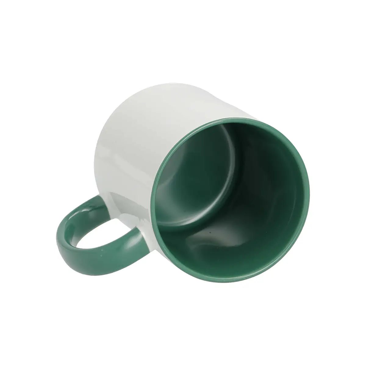 Sublimation Mug 11oz - inside & handle Dark Green