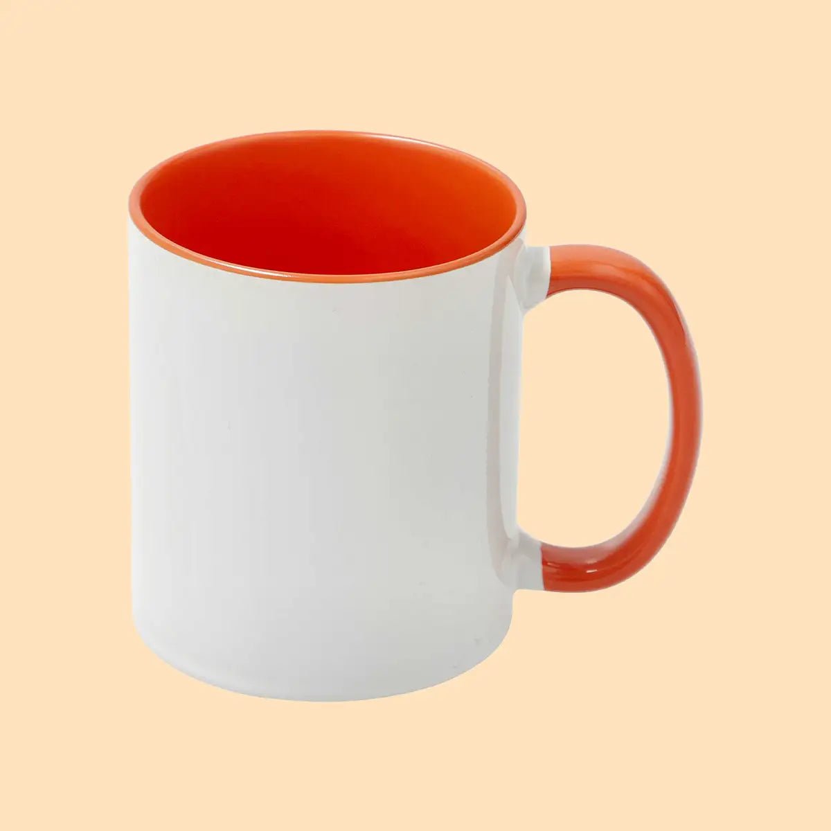 Sublimation Mug 11oz - inside & handle Orange