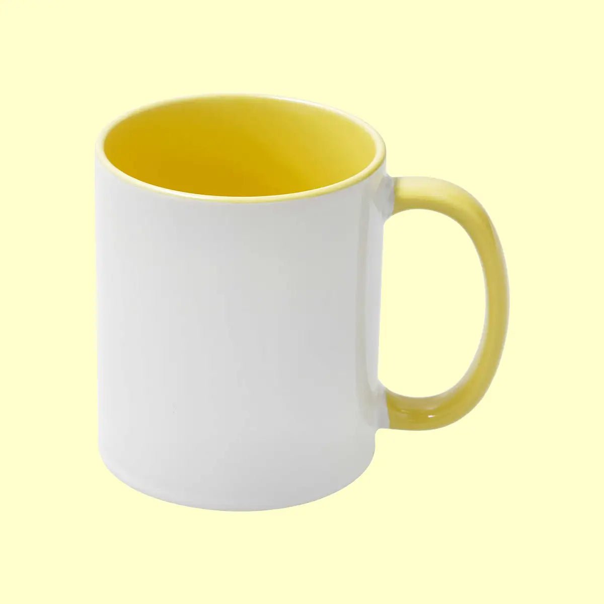 Sublimation Mug 11oz - inside & handle Yellow