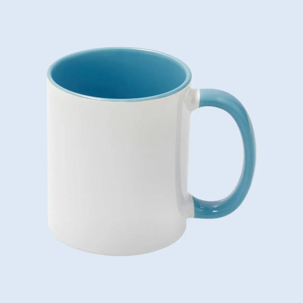 Sublimation Mug 11oz Light Blue - Inside and Handle