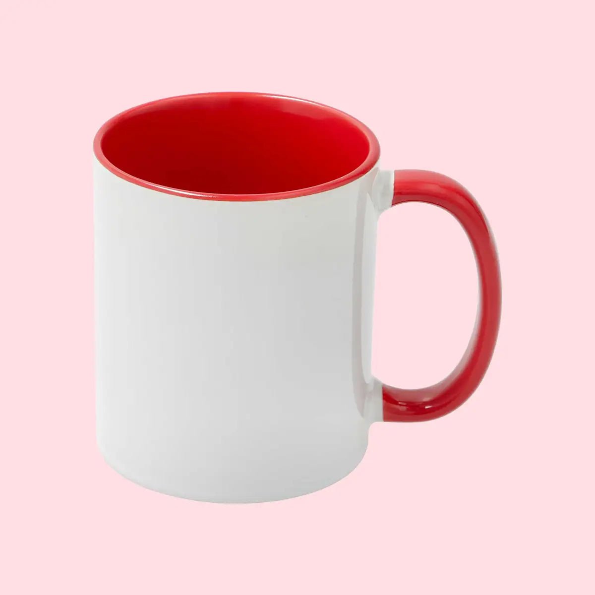 Sublimation Mug 11oz Red - Inside and Handle