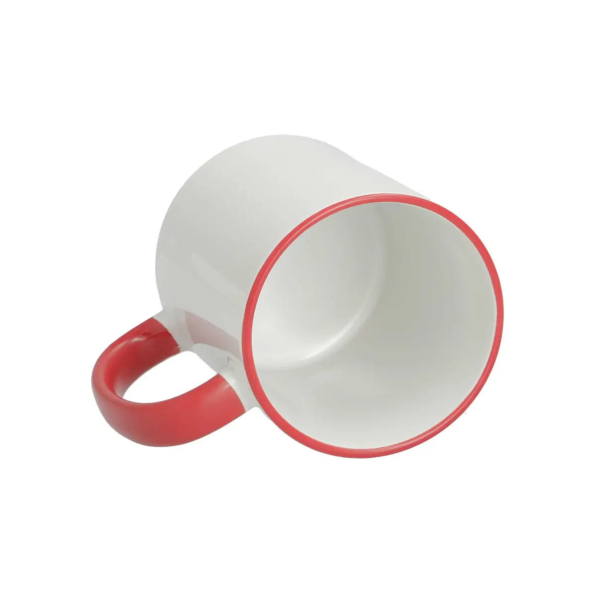 Sublimation Mug 11oz, Red - Rim & handle