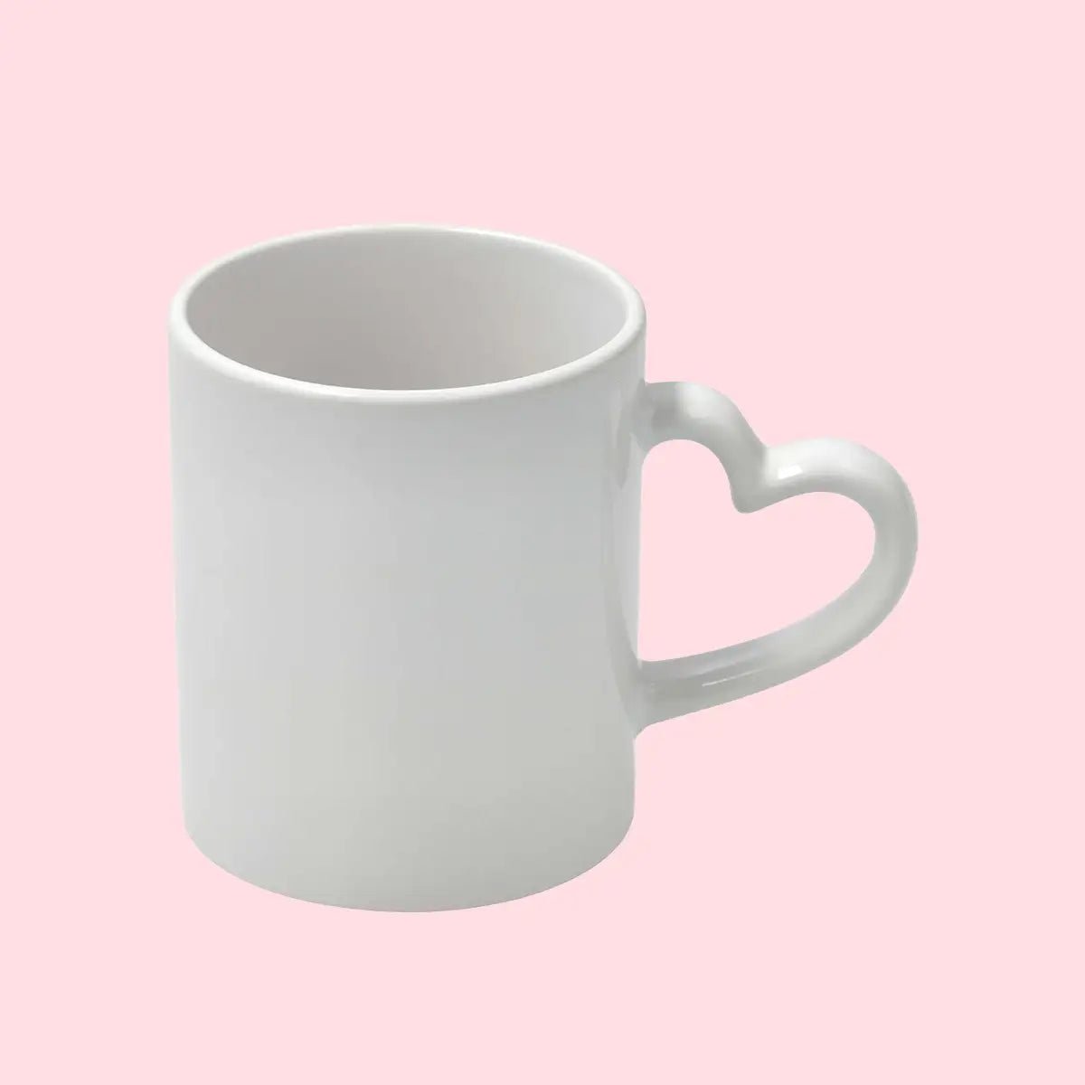 Sublimation Mug 11oz White - Handle in Heart Shape