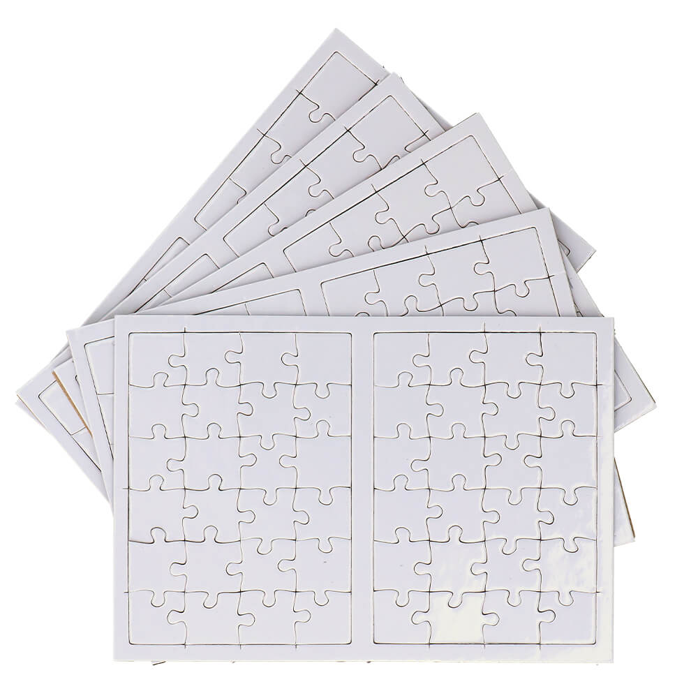 Sublimation Puzzle 10 x 14 cm - Cardboard 24 pcs