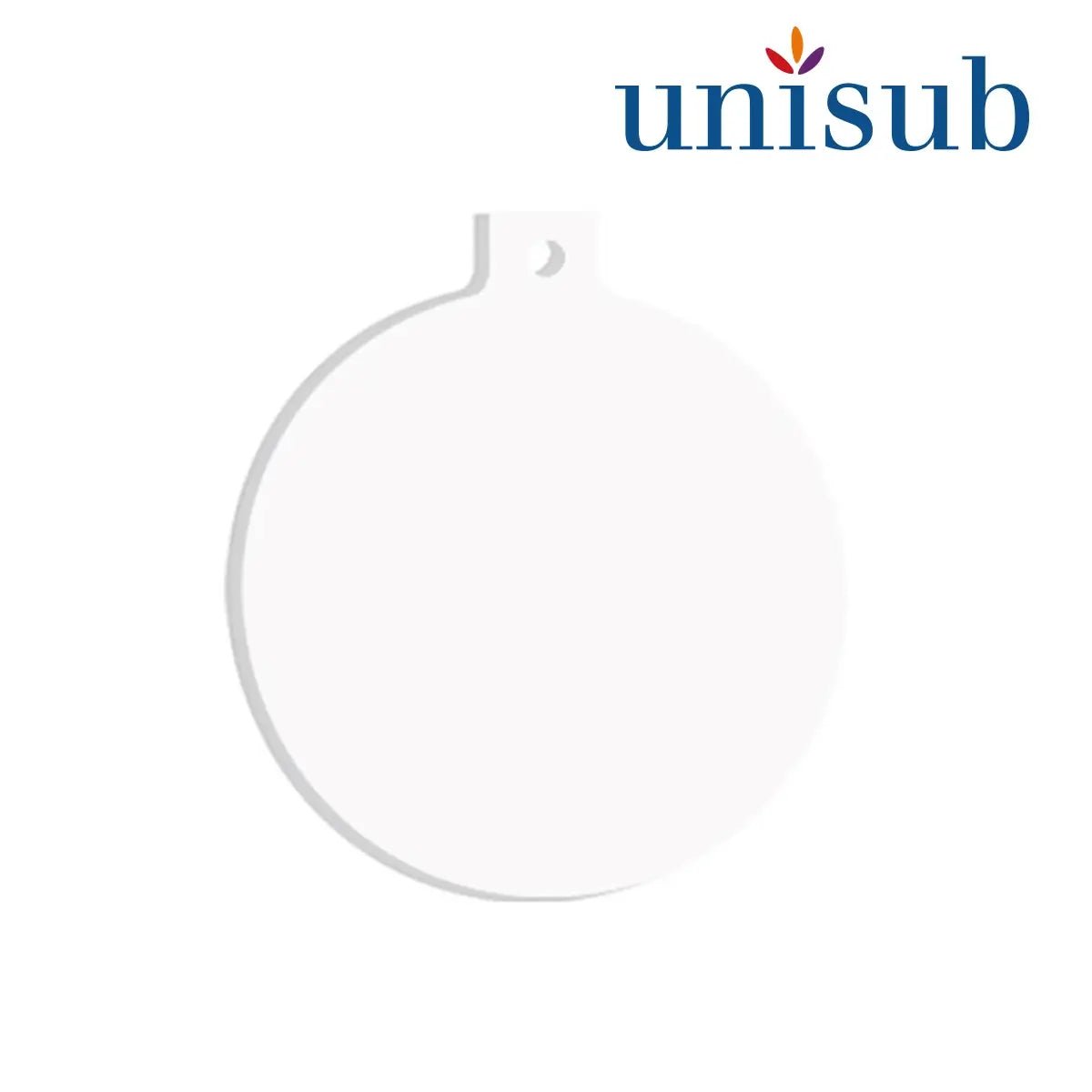 Unisub Acryl Ornament Ball and Stem 86 x 76 x 6 mm - 4954