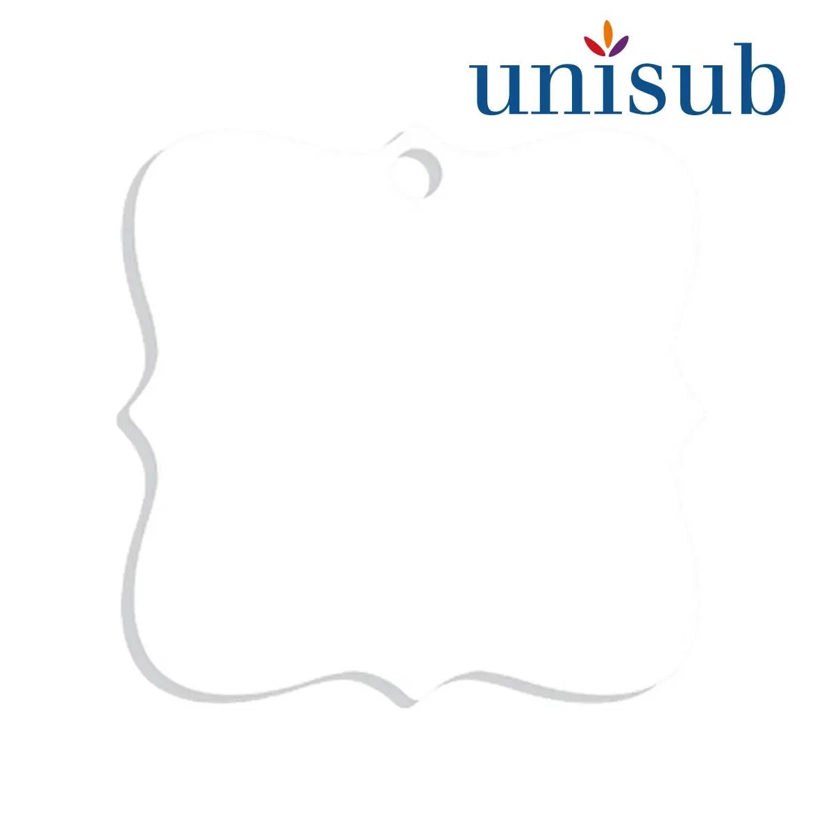 Unisub Acryl Ornament Creative Border 75 x 75 x 6 mm - 4951