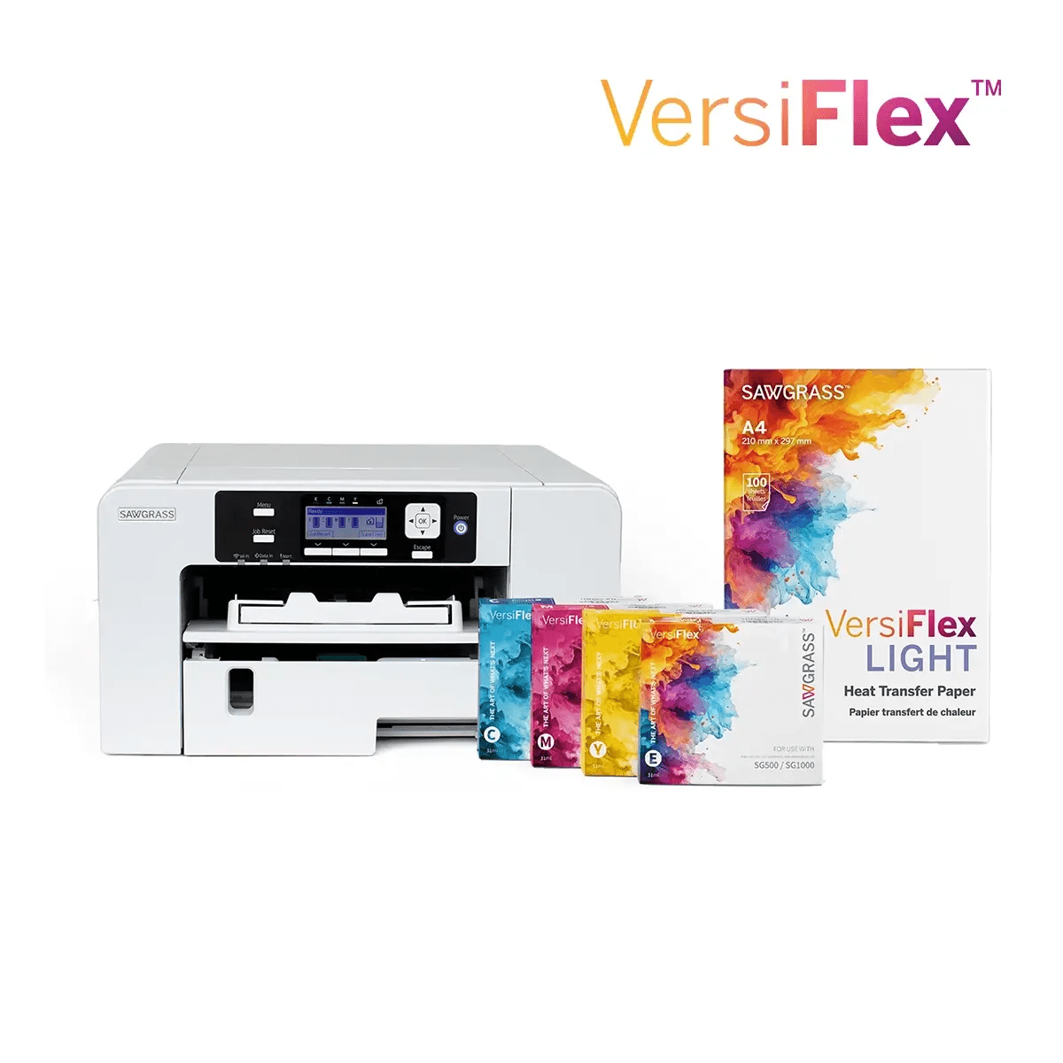 VersiFlex Bundle - A4 Sublimation Printer Sawgrass Virtuoso SG500 - 31ml