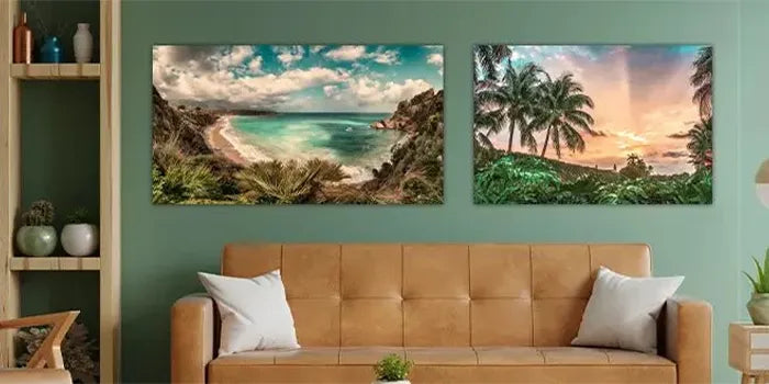 Mix & match high-quality ChromaLuxe photo panels for the wall