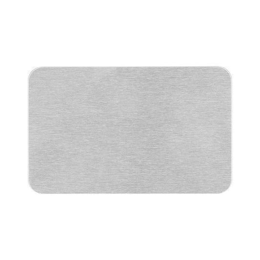 Aluminium Sublimation Business card Silver Grained