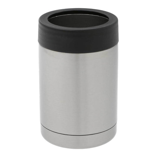 Stainless Steel Sublimation Can Cooler 330 ml / 11oz - Silver Front View
