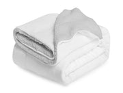 Sublimation Fleece Blanket with Sherpa Lining 152 x 203 cm - Grey