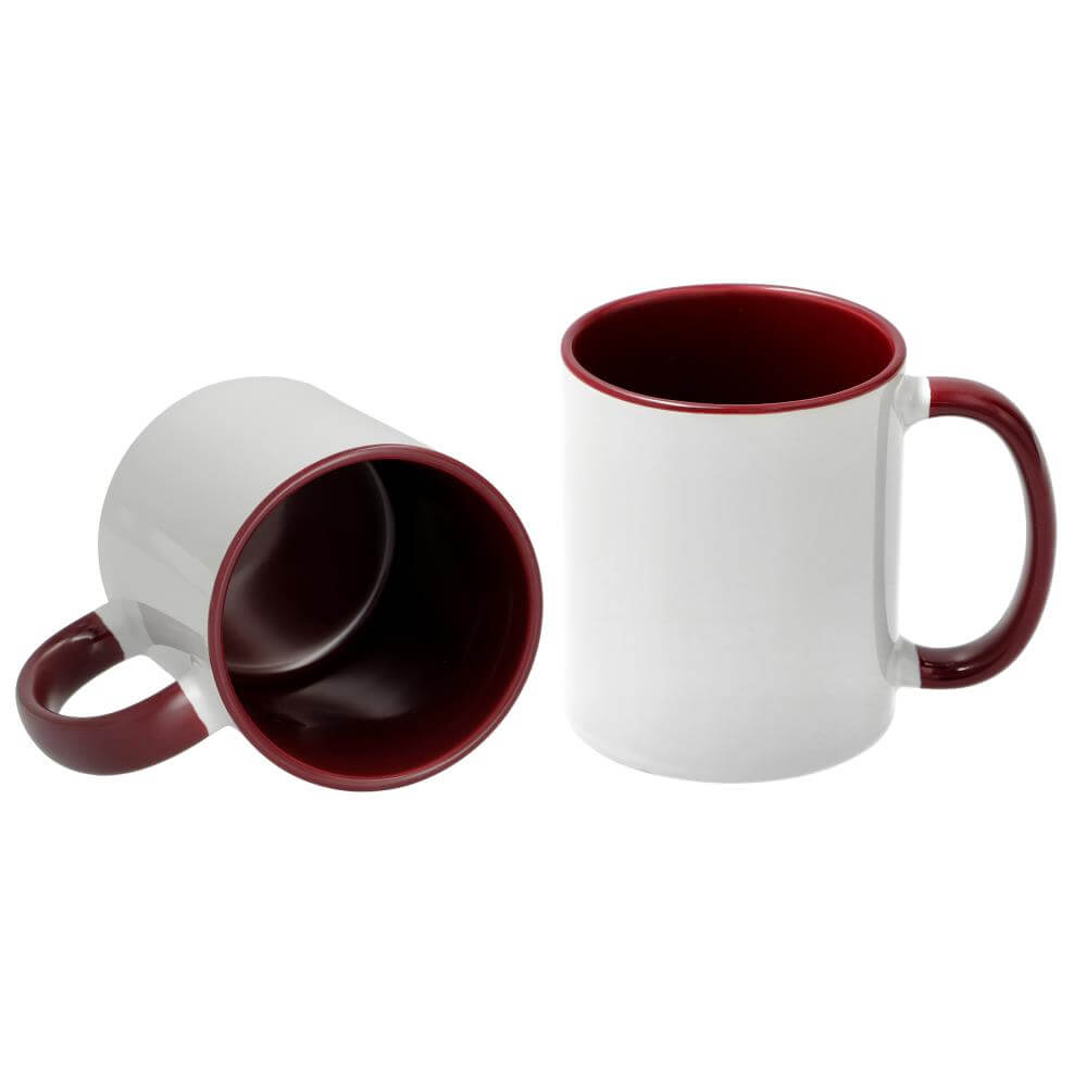 Sublimation Mug 11oz - inside & handle Maroon