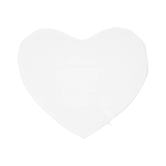 Sublimation Pillow Cover Velvet Feel Heart Shape - 44 x 38 cm